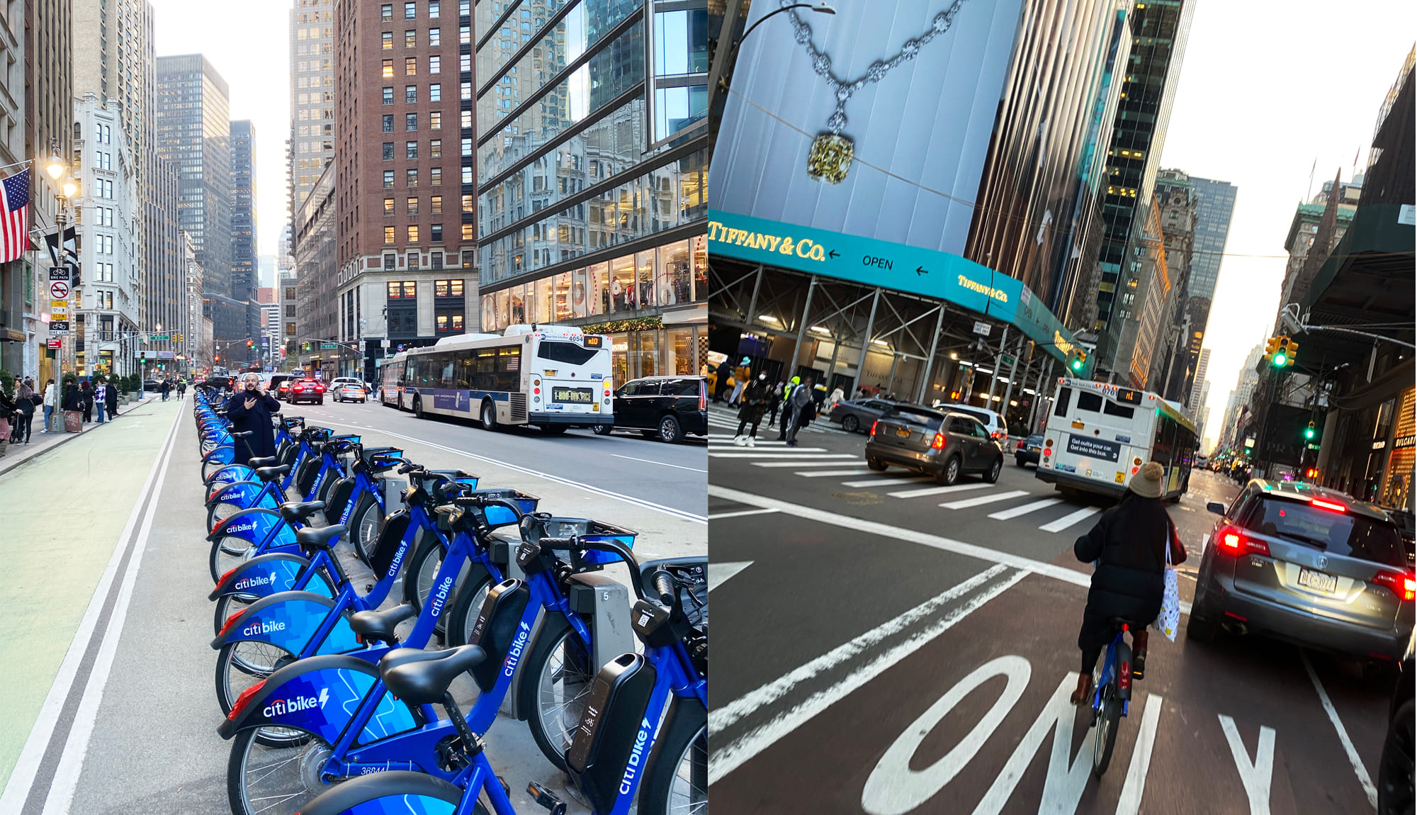 <span>世界の自転車ニュース no.53　</span>どこでもないどこかへ。冬のニューヨークで青い自転車に乗ってみた　「アメリカ・ニューヨーク」
